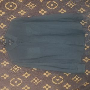 Mens long sleeve, collared button up shirt (M) in dark navy